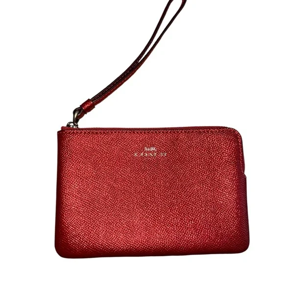 Coach Sparkling Red Wristlet - Picture 1 of 3